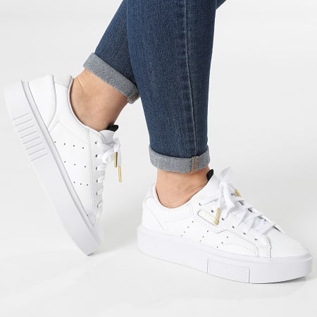 Adidas Originals - Baskets Femme Sleek Super EF8858 Footwear White Cryo White Core Black