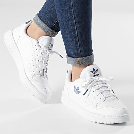 Adidas Originals - Baskets Femme NY 90 FX6472 Footwear White Crew Navy