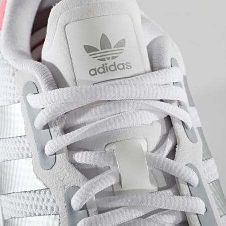 Adidas Originals - Baskets Femme ZX 1K Boost FY5654 Footwear White Silver MEtallic Hazy Rose