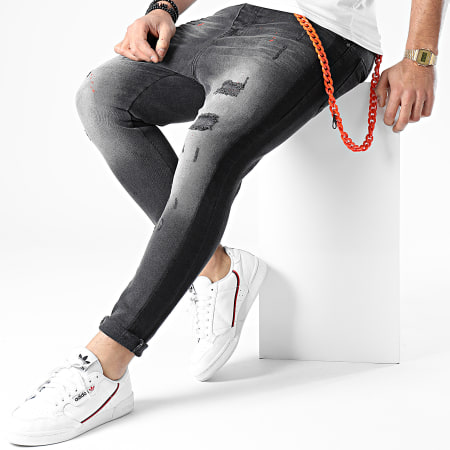 Classic Series - Jean Skinny DH-3283-1 Gris Anthracite