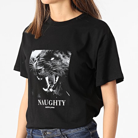 Sixth June - Tee Shirt Femme Naughty W32611VTS Noir
