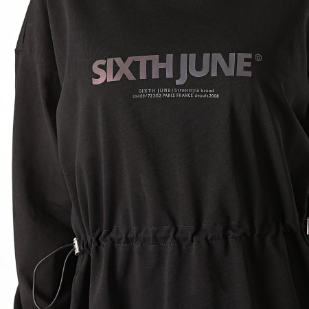 Sixth June - Robe Sweat Femme Réfléchissant W32826KDR Noir