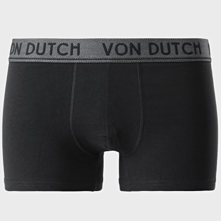 Von Dutch - Lot De 5 Boxers Original Noir Gris Chiné Blanc