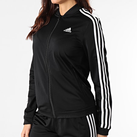 Adidas Sportswear - Tuta da allenamento 3 strisce da donna GM5534 Nero
