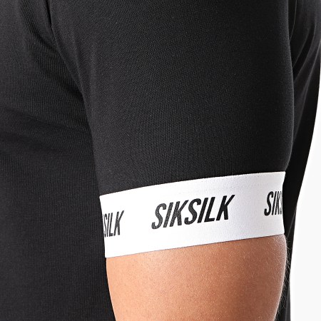 SikSilk - Tee Shirt Raglan Tech SS-19361 Noir