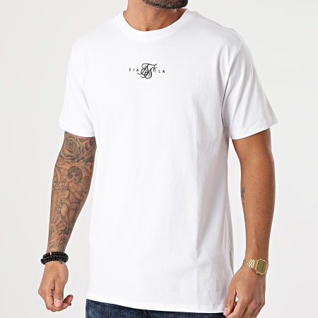 SikSilk - Tee Shirt Basic Core SS-18081 Blanc