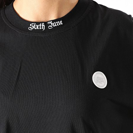 Sixth June - Robe Tee Shirt Femme W32721ETS Noir