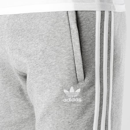 Adidas Originals - Pantalon Jogging A Bandes GN3530 Gris Chiné