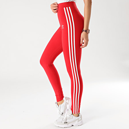 Adidas Originals - Legging Femme A Bandes 3 Stripes GN8076 Rouge