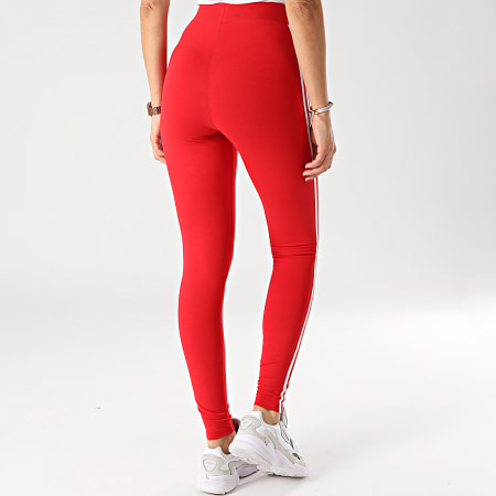 Adidas Originals - Legging Femme A Bandes 3 Stripes GN8076 Rouge