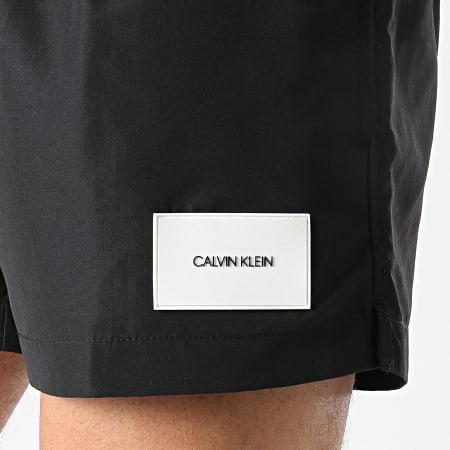 Calvin Klein - Short De Bain A Bandes Short Drawstring 0277 Noir