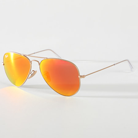 Ray-Ban - Gafas de sol Aviator Large Metal 3025 dorado rojo