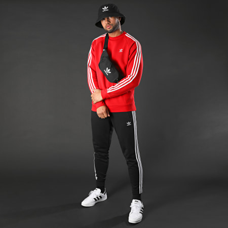 Adidas Originals - Sweat Crewneck A Bandes GN3484 Rouge