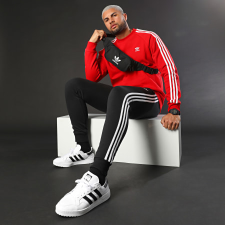 Adidas Originals - Sweat Crewneck A Bandes GN3484 Rouge