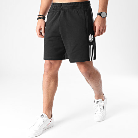 Adidas Originals - Short Jogging A Bandes GN5508 Noir