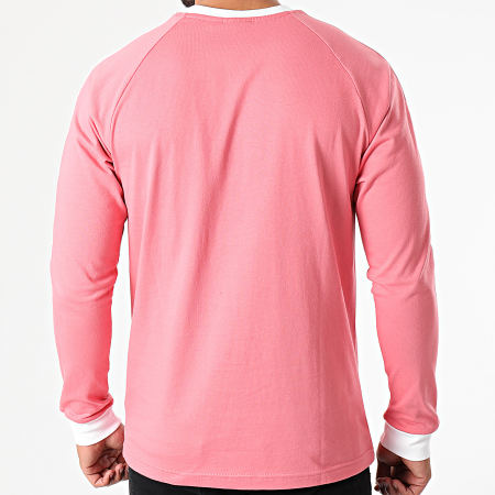 Adidas Originals - Tee Shirt Manches Longues A Bandes GP1028 Rose