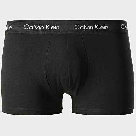 Calvin Klein - Set di 3 boxer in cotone elasticizzato U2664G nero bianco