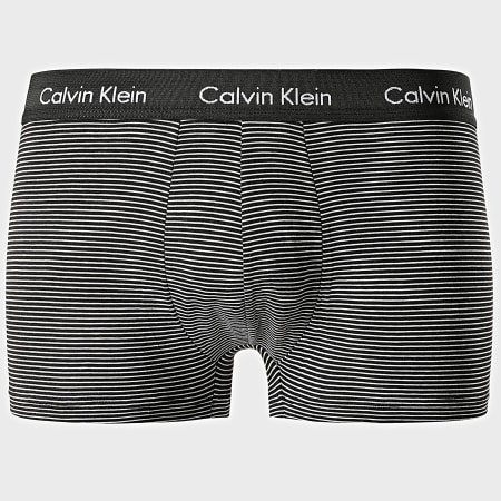 Calvin Klein - Lot De 3 Boxers Cotton Stretch U2664G Noir Blanc
