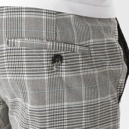 Teddy Smith - Short Chino A Carreaux Spike Gris