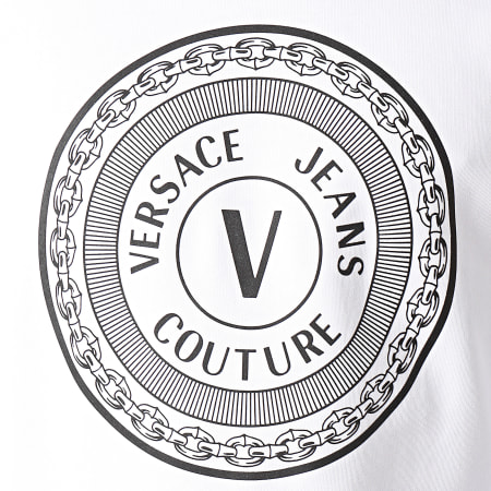 Versace Jeans Couture - Sweat Crewneck Emblème Blanc