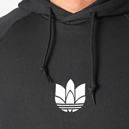 Adidas Originals - Sweat Capuche 3D Trefoil GN3555 Noir