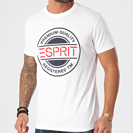 Esprit - Tee Shirt 990EE2K305 Blanc