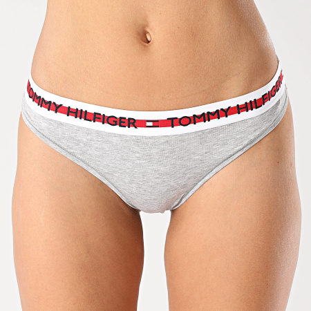 Tommy Hilfiger - String Femme Thong 2458 Gris Chiné