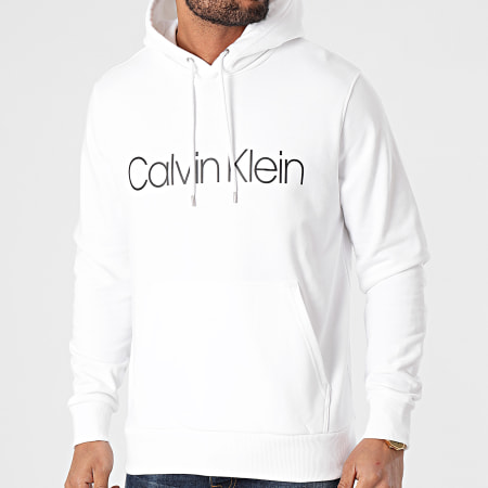 Calvin Klein - Felpa con cappuccio 4060 Bianco