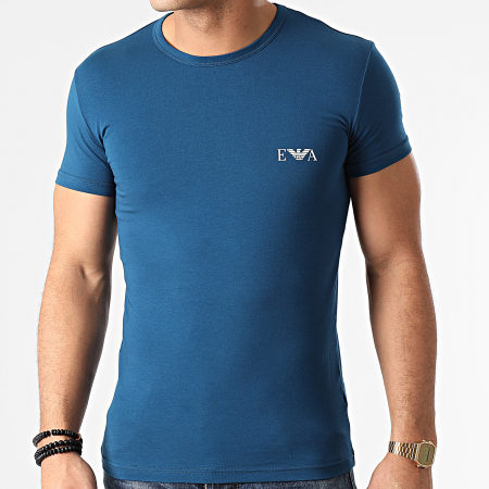 Emporio Armani - Lot De 2 Tee Shirt 111670-1P715 Bleu