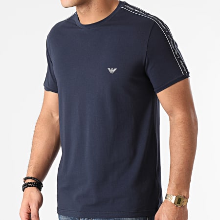 Emporio Armani - Tee Shirt A Bandes 111890-1P717 Bleu Marine