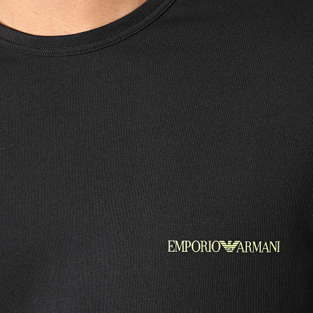 Emporio Armani - Lot De 2 Tee Shirts 111267-1P717 Noir Jaune Fluo