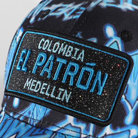 Skr - Cappello con stampa El Patron Azzurro