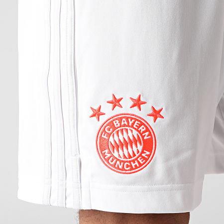Adidas Performance - Short De Sport A Bandes FC Bayern FN1952 Blanc