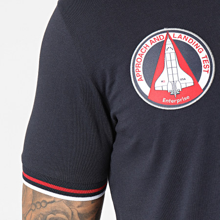 Alpha Industries - Tee Shirt NASA Retro 128512 Bleu Marine