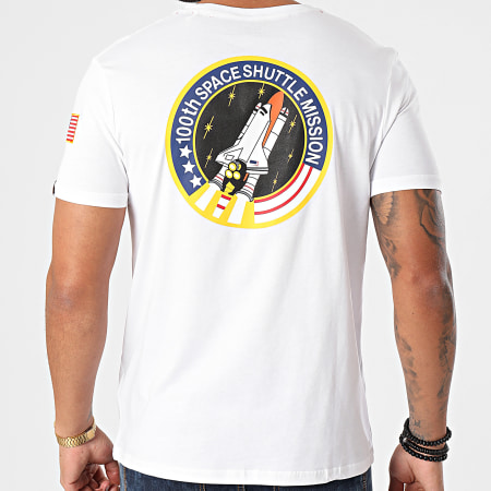 Alpha Industries - Transbordador espacial Camiseta 176507 Blanco