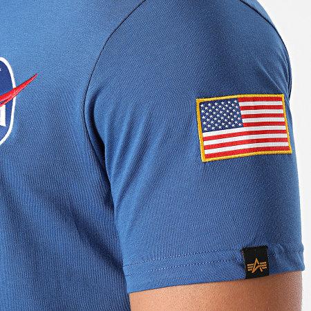 Alpha Industries - Tee Shirt Space Shuttle 176507 Bleu