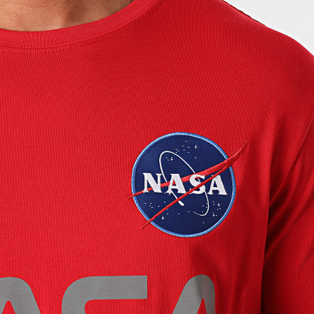 Alpha Industries - Maglietta NASA riflettente 178501 Rosso riflettente