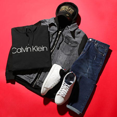 Calvin Klein - Sweat Capuche Cotton Logo 3664 Noir