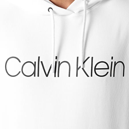 Calvin Klein - Sweat Capuche Cotton Logo 3664 Blanc
