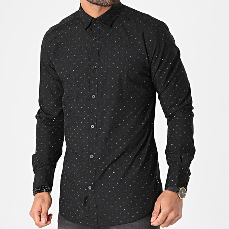 Only And Sons - Chemise Manches Longues Taylon Noir