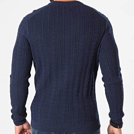 Only And Sons - Pull Rige 12 Cable Bleu Marine
