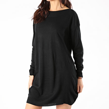 Only - Robe Pull Femme Manches Longues Amalia Noir