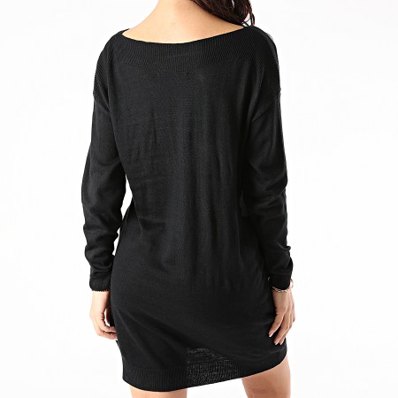 Only - Robe Pull Femme Manches Longues Amalia Noir