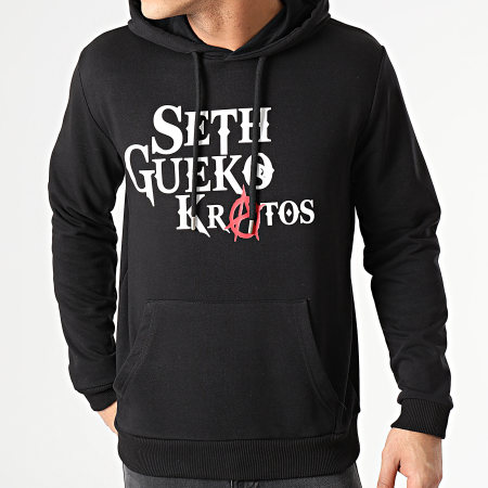 Seth Gueko - Felpa con cappuccio Kratos nero