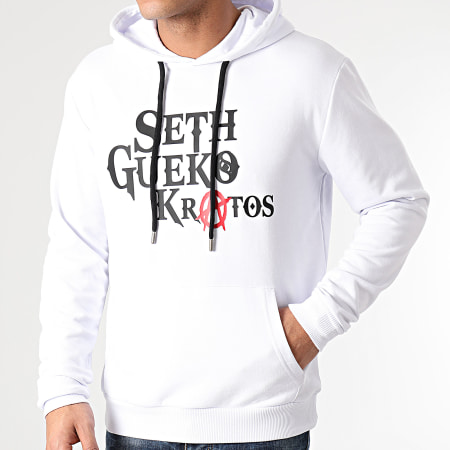 Seth Gueko - Sweat Capuche Kratos Blanc