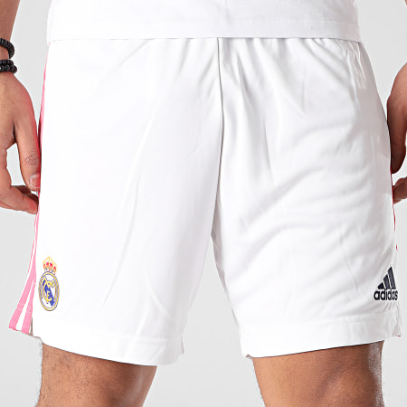 Adidas Sportswear - Short Jogging A Bandes Real Madrid FM4733 Blanc
