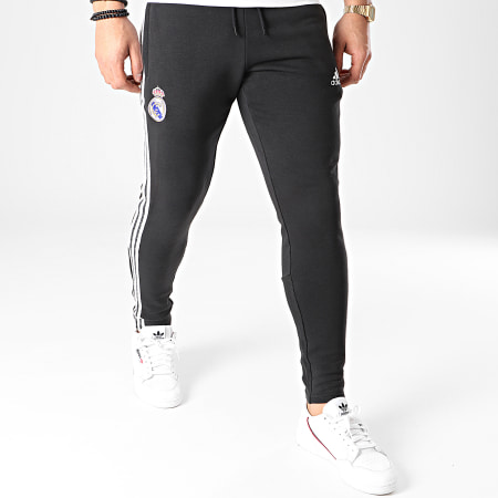 Adidas Sportswear - Pantalon Jogging A Bandes Real Icons GI0006 Noir