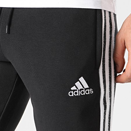Adidas Sportswear - Pantalon Jogging A Bandes Real Icons GI0006 Noir