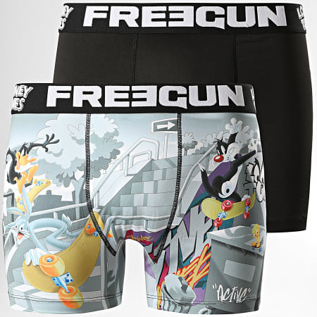 Freegun - Pack De 2 Calzoncillos Looney Tunes Negro Gris