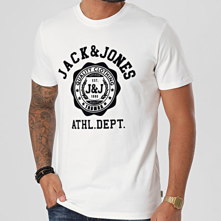 Jack And Jones - Tee Shirt Flock Ecru